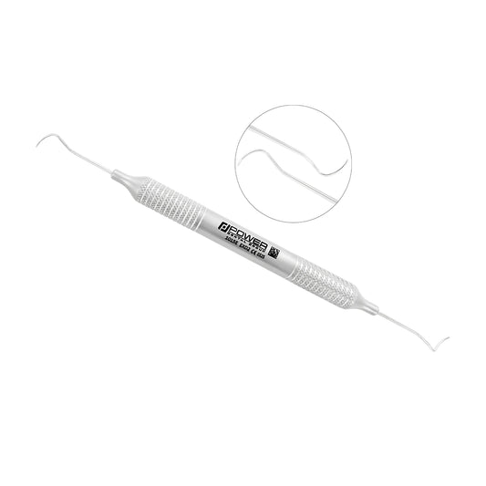 Explorer EXD 2 double-ended dental explorer with fine curved working ends and large 6EZ handle