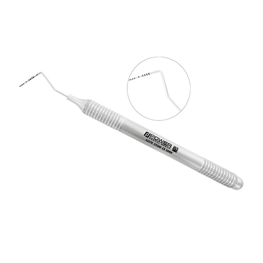 Williams periodontal probe with 1-2-3-5-7-8-9-10 mm markings and large-diameter 6EZ handle
