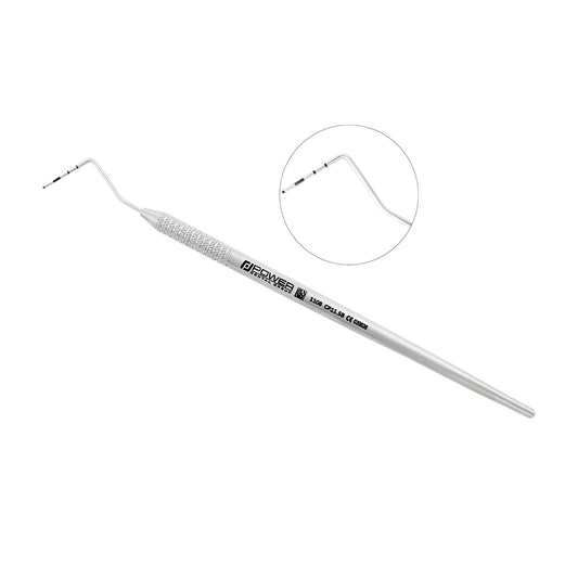 WHO periodontal probe with 3.5-5.5-8.5-11.5 mm markings and lightweight 1EZ handle