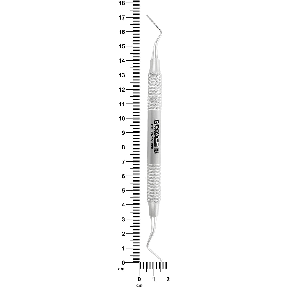 Hirschfeld Periodontal File 3/7 – HF3/7 with ruler showing 17.2 cm overall length