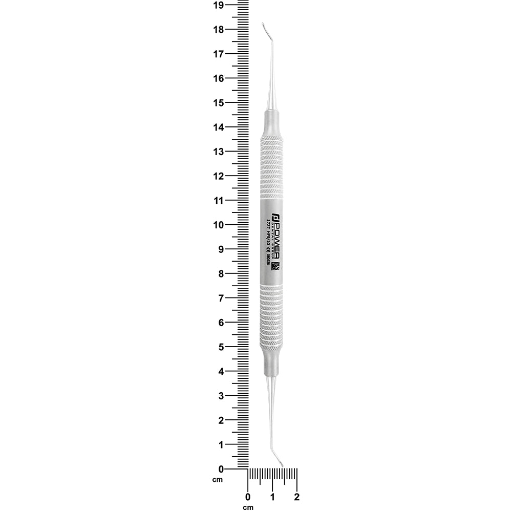 Hirschfeld Periodontal File 9/10 – HF9/10 with ruler showing 18.3 cm overall length
