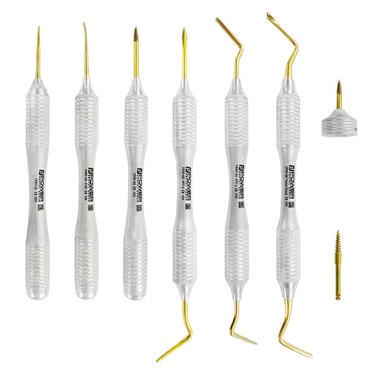 Power Flex Periotome & Root Extraction Kit, Titanium – Set of 8