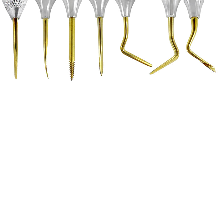 Power Flex Periotome & Root Extraction Kit, Titanium – Set of 8