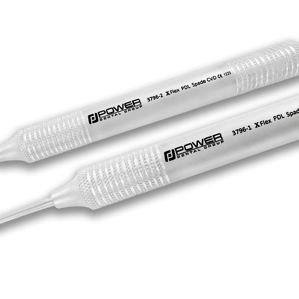 Kit de luxateurs Power Flex Spade Accu – Dentelés, ensemble de 4
