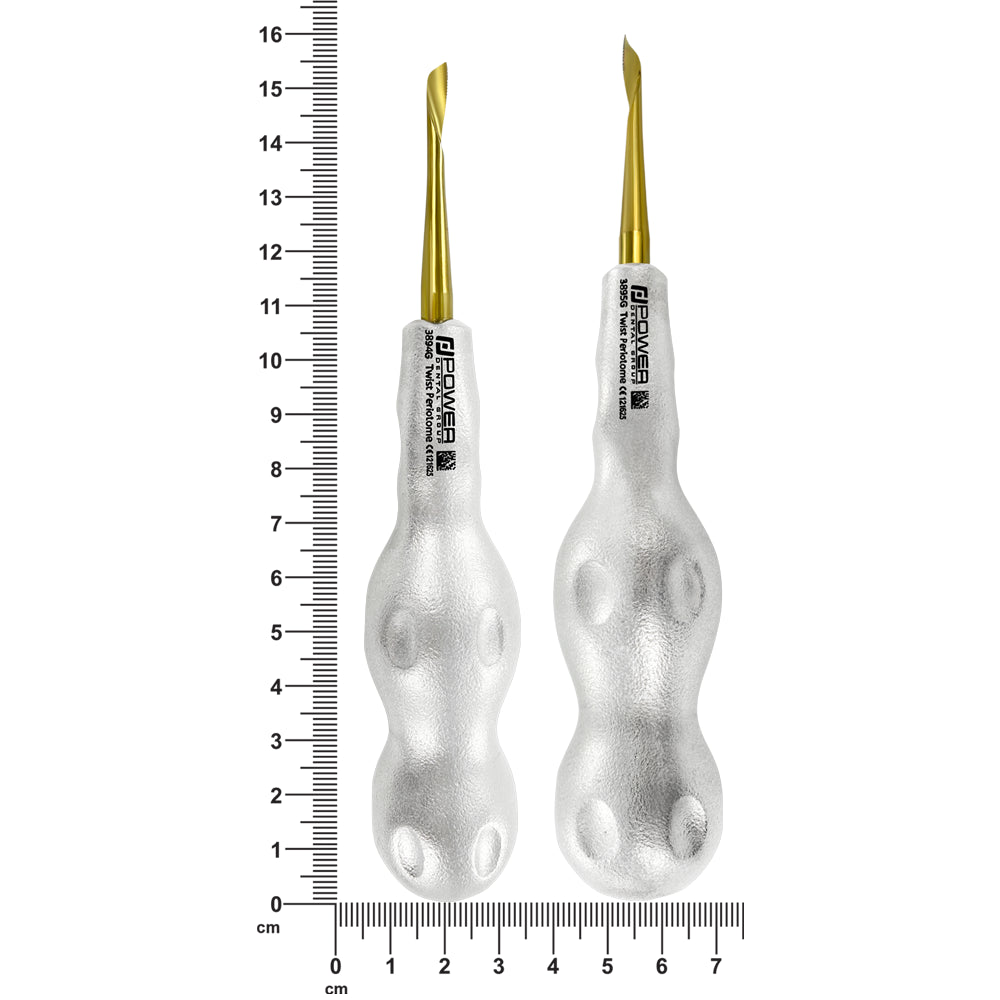 Power Twist Anterior Periotome Kit – 4 mm STR L/R, Titanium, Set of 2