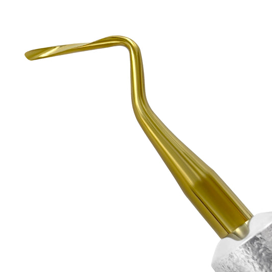 Power Twist Root Tip Pick – 2 mm, Curved Right, Titanium