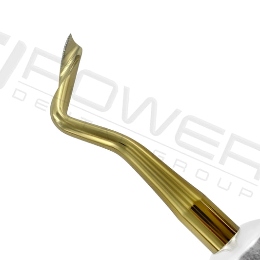 Élévateur Power Twist robuste courbé à gauche – 4 mm, titane