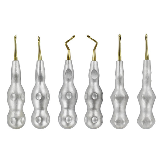 Power Twist Periotomes & Elevators Kit, Titanium – Set of 6