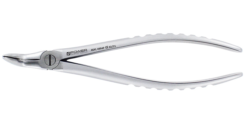 X ATRAUMATIC EXTRACTION FORCEPS 46XL LOWER ROOT, FOR ROOTS AND DELICATE PROCEDURES. AVOID