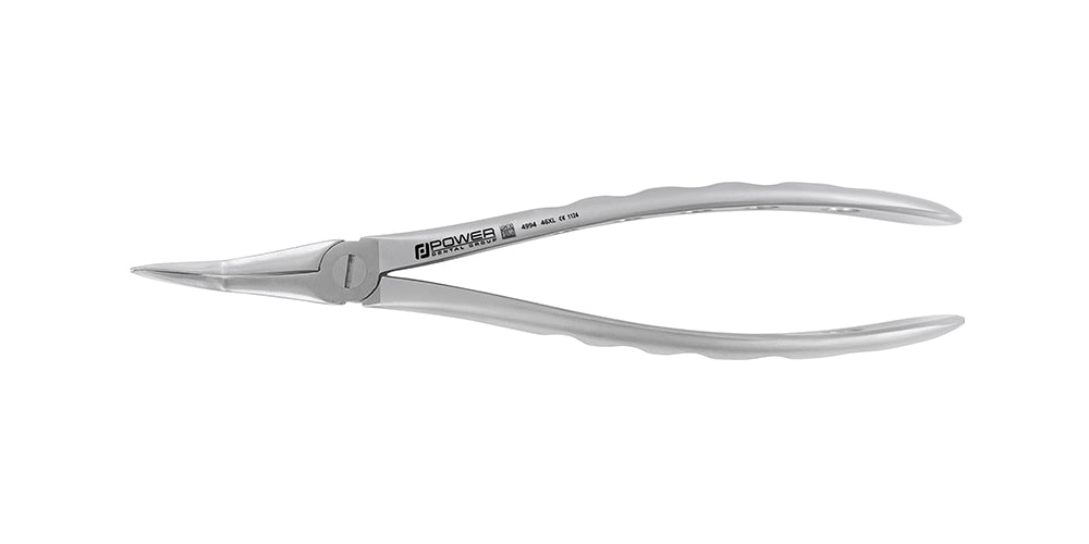 EXTRACTION FORCEPS 46XL LOWER ROOT, FOR ROOTS AND DELICATE PROCEDURES. AVOID EXCESSIVE FOR