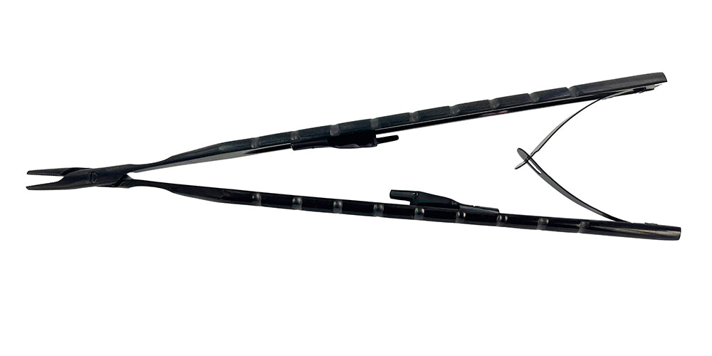 X NEEDLE HOLDER CASTROVIEJO STR T/C 16cm X TITANIUM
*Please use 0.8 mm or less needle size