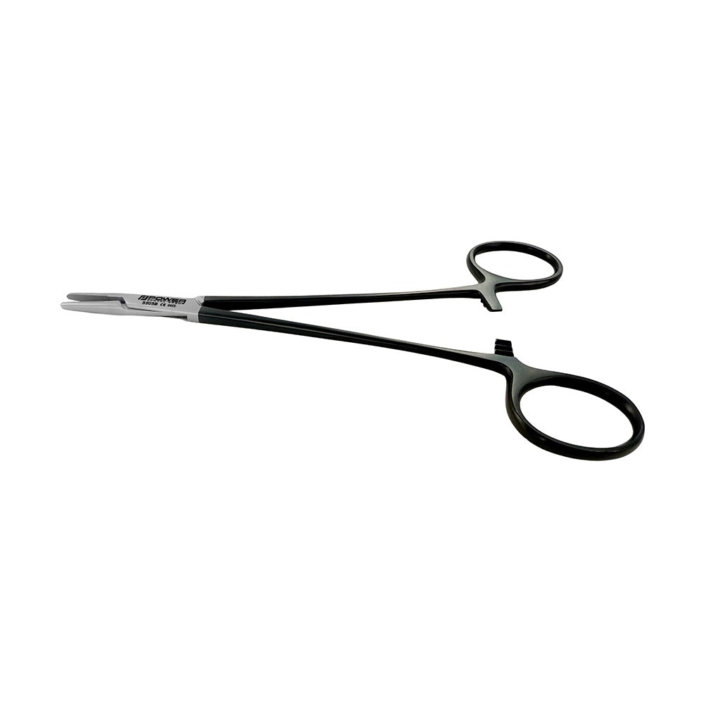 Crile-Wood Needle Holder – Straight, TC Jaws, 15 cm – Black Edition