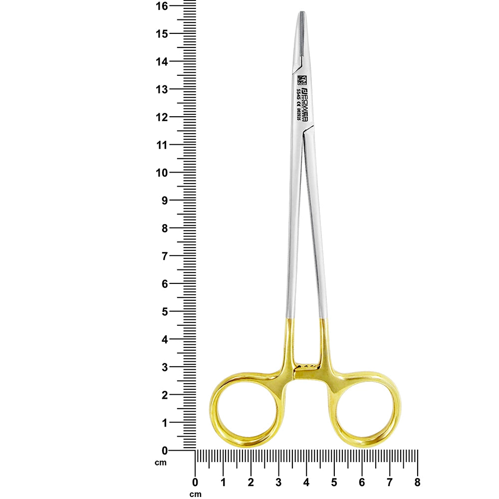 Porte-aiguilles Crile-Wood T/C 15 cm Poignées courbées spéciales en « S »