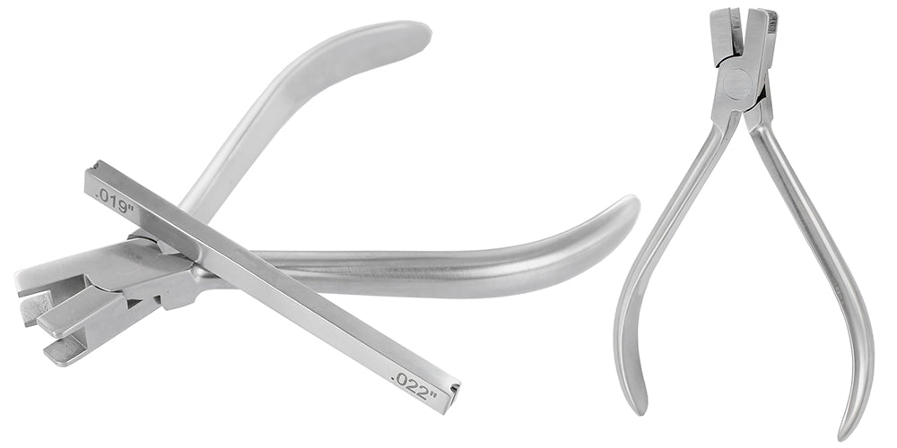 ORTHODONTIC PLIER TORQUE BENDING PLIER TWIN HEAD with key 0.019 / 0.022 (P05-01)