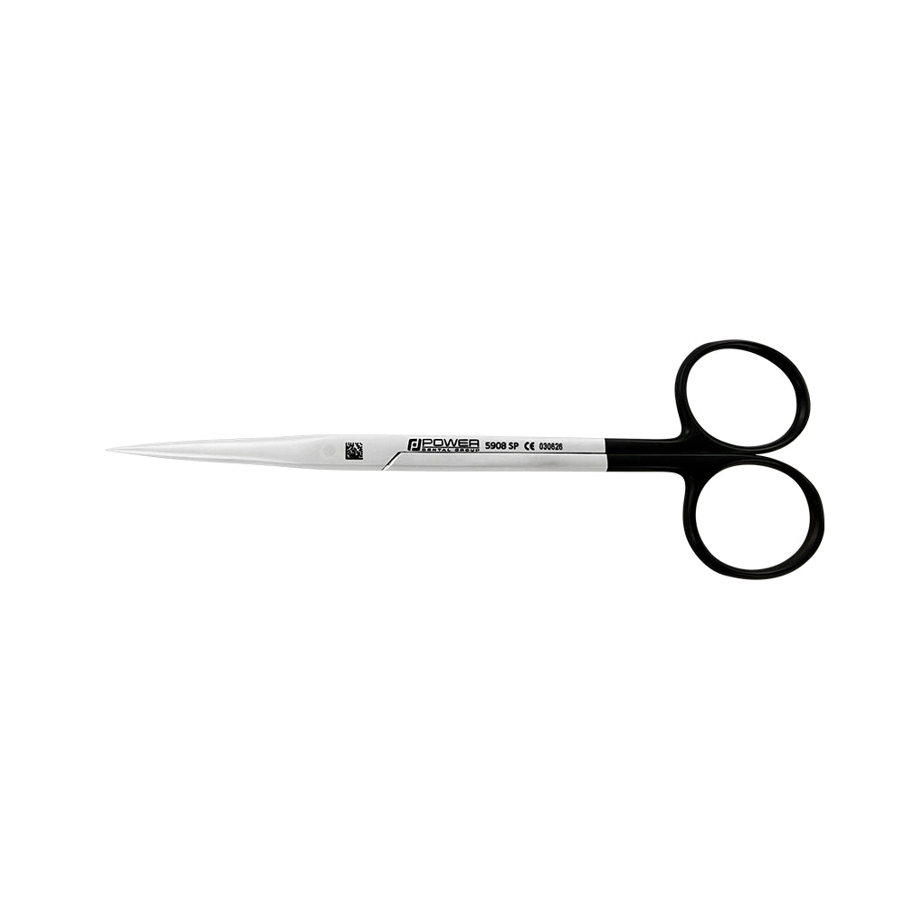 Metzenbaum Super Cut scissors straight pointed tips horizontal view