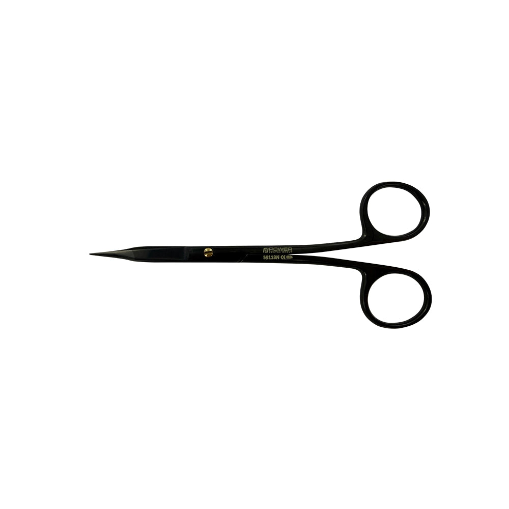 Ciseaux Power Bow Goldman-Fox – Droits, 12,5 cm – Titane noir