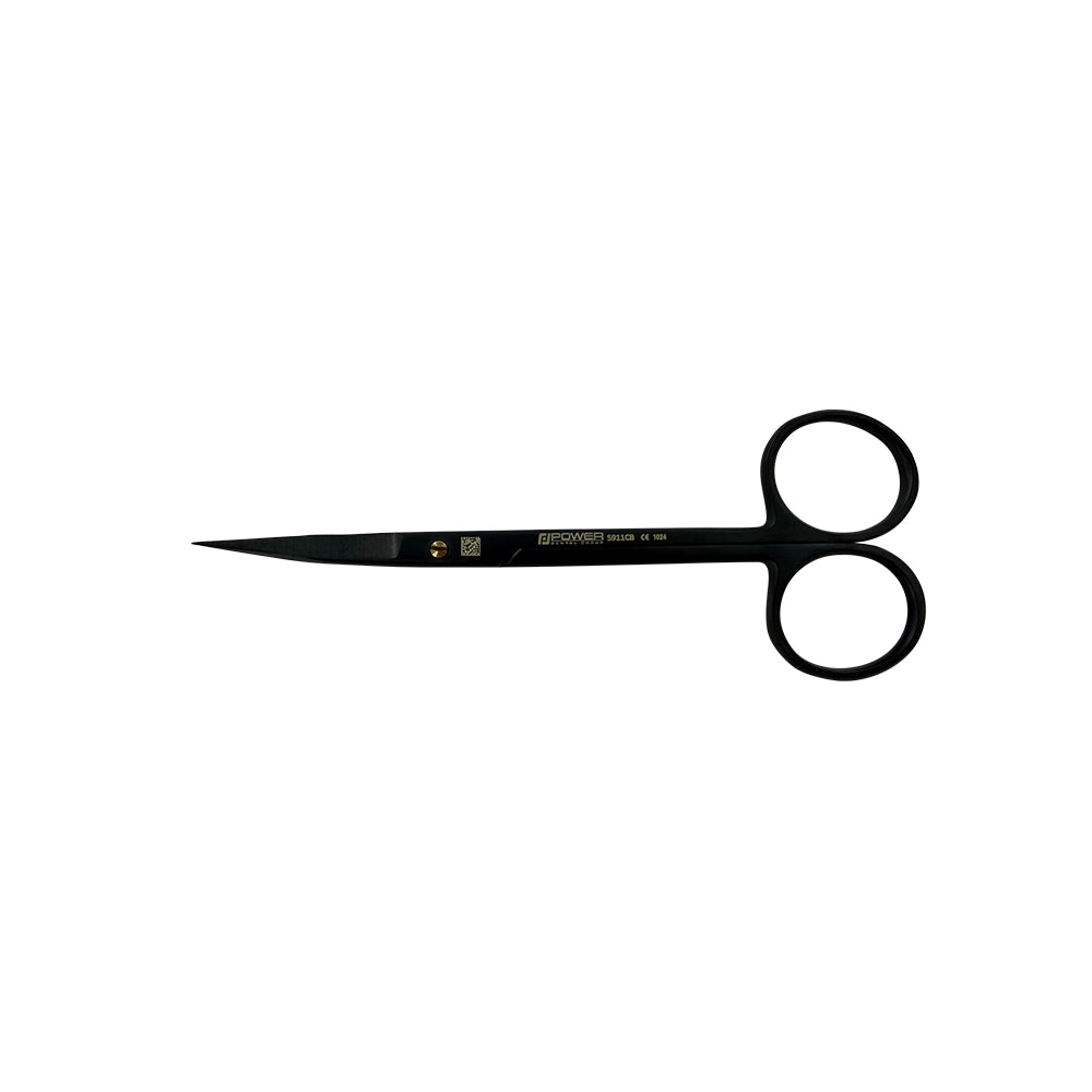 Ciseaux de suture Goldman-Fox Super Cut – Courbés, 12,5 cm (4,9 po) – Titane noir