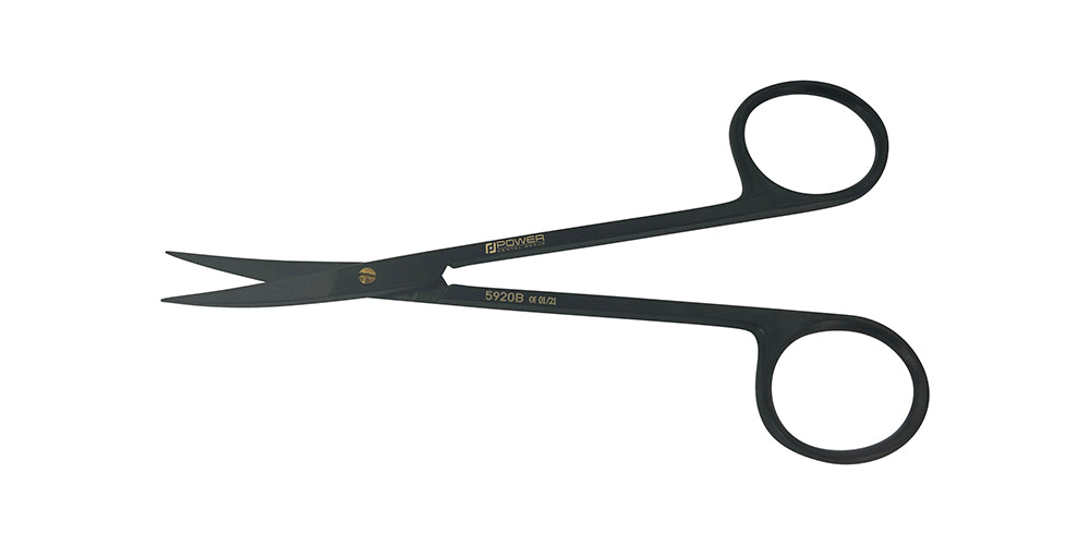 SCISSORS SUPER CUT IRIS CVD 11.5cm PREMIUM SUTURE BLACK EDITION