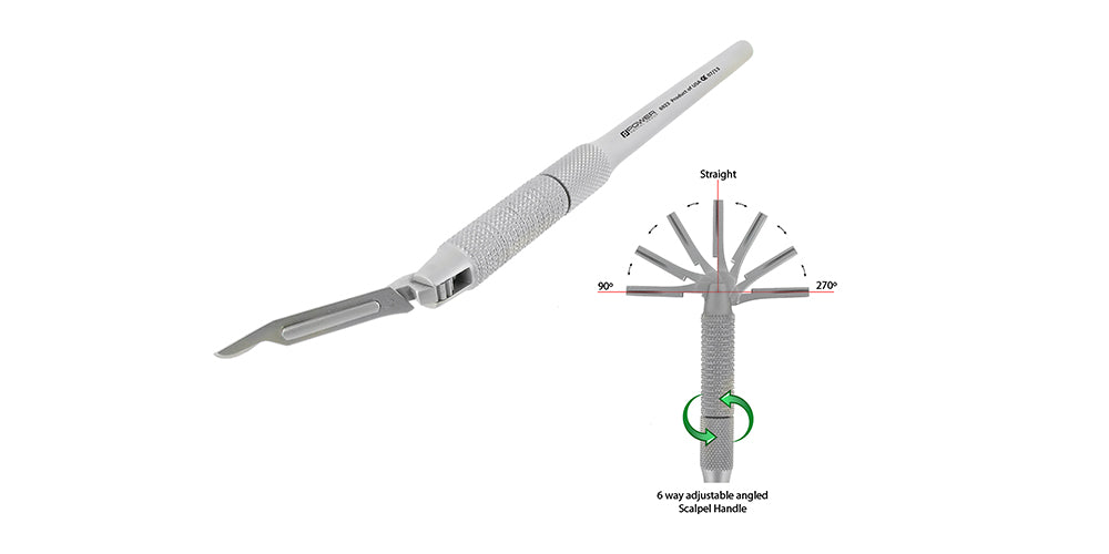 SCALPEL HANDLE ANGLE ADJUSTABLE