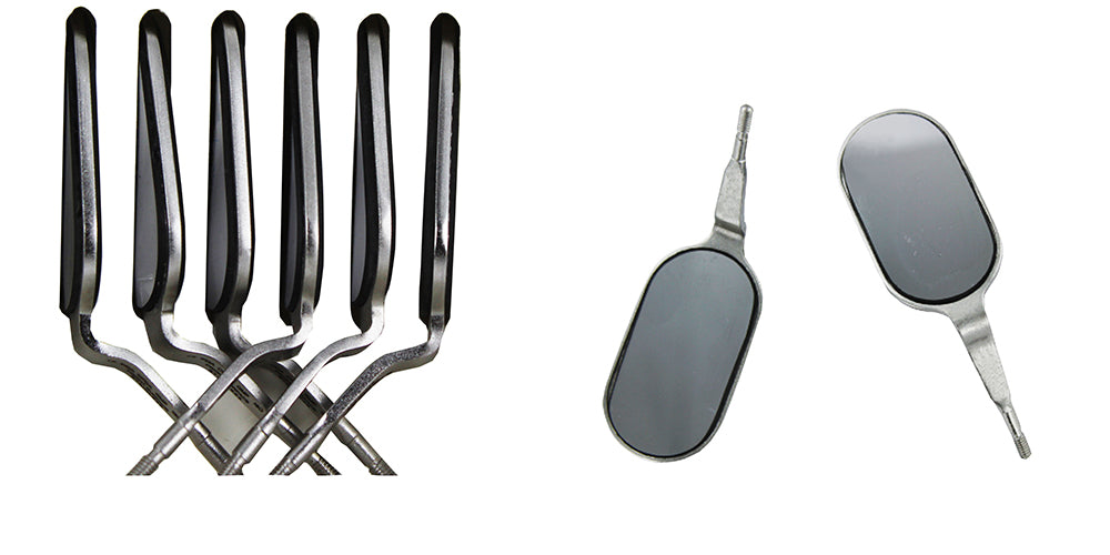 Miroir électrique double face, 22 × 37 mm – Cône (boîte de 6)