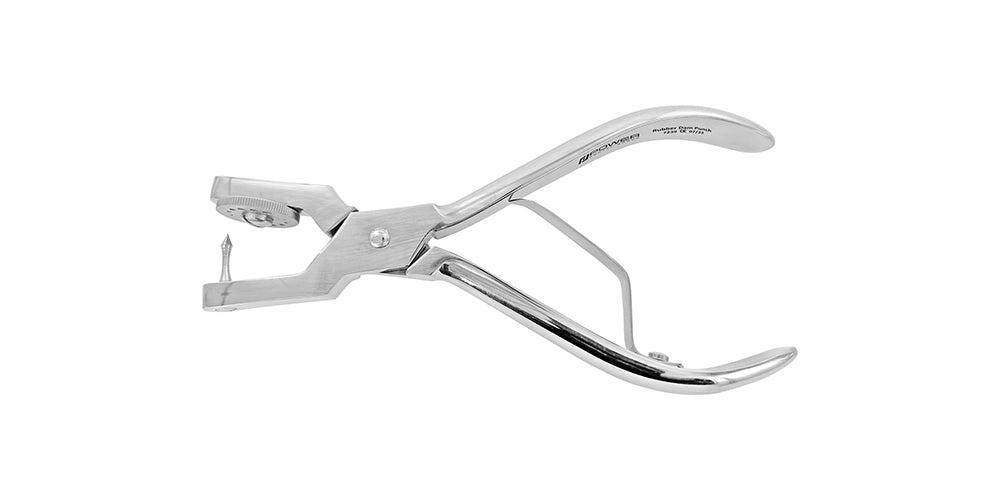 RUBBER DAM PUNCH AINSWORTH 17cm
The rotable metal disc style selector of the punch rubber