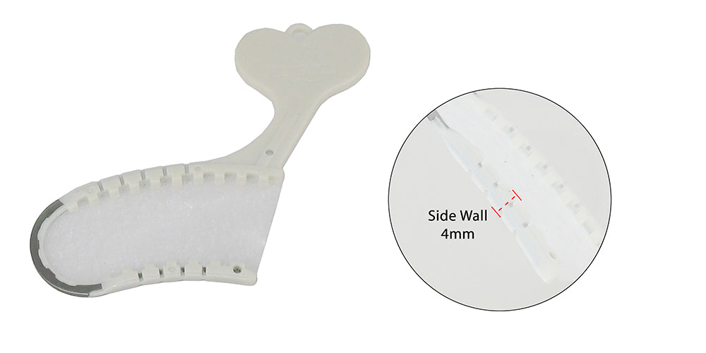 DISPOSABLE FISH BONE TRAY- POSTERIOR SIDELESS 4mm WALL - 50 EA/PKG