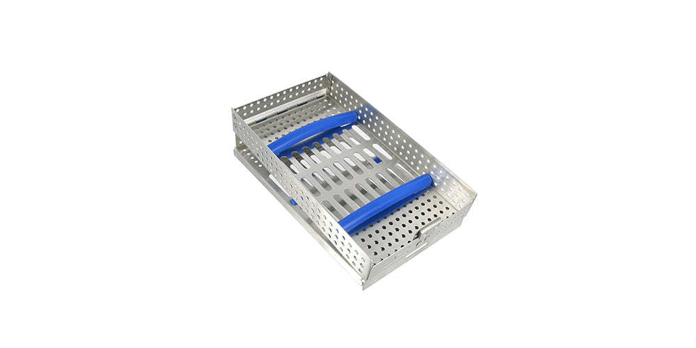 Instrument cassette 10-hold double rack stainless steel