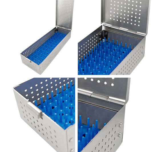 Power Utility Cassette – Holds 5 Instruments, 8.3 × 3.0 × 1.6 in (210 × 75 × 40 mm)