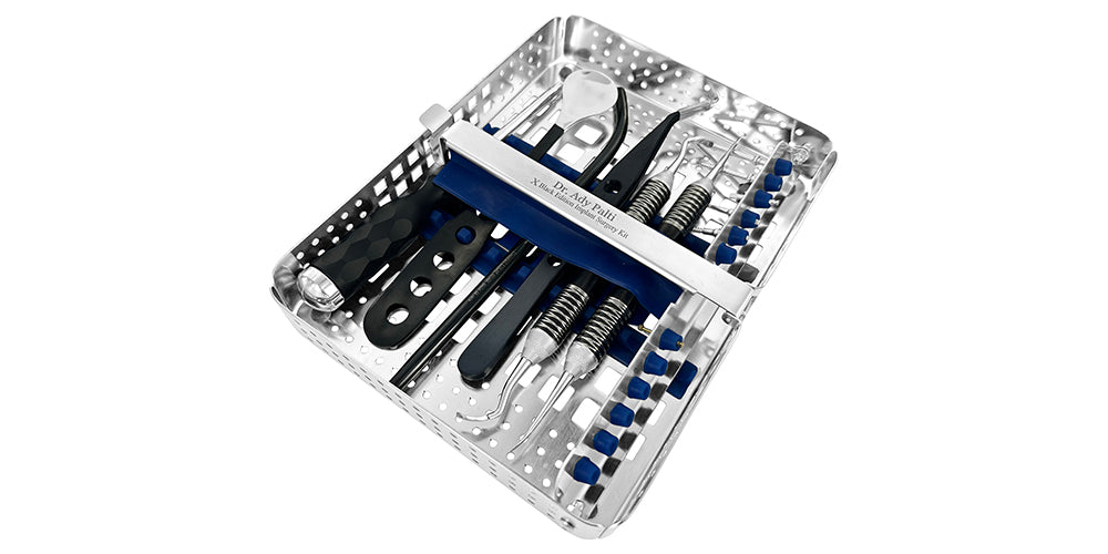 Dr. Ady Palti X Implant Surgery Kit Black Edition, Set of 15