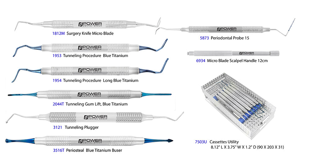 MAURI TUNNELING KIT 8 INSTRUMENTS WITH CASSETTE
1812M SURGERY KNIVE MICRO BLADE 6EZ
1953 T