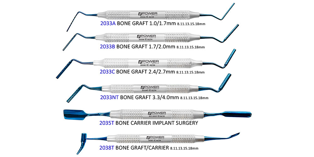 BONE GRAFT/ PACKER SET CODE:9032-BBG (6pcs)2033A BONE GRAFT PACKER 1.0/1.4 8-11-13-15-18