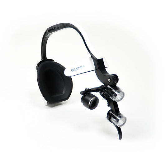 BiLumix Headlamp GEN 2 side view showing dual-angle LED light modules