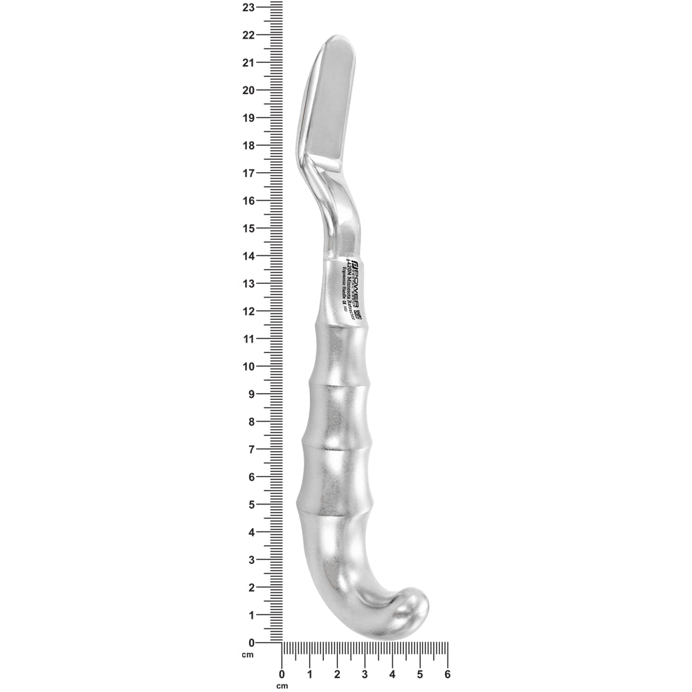 University of Minnesota retractor 22 cm full length measurement with scale, large ergonomic handle surgical retractor dimensions