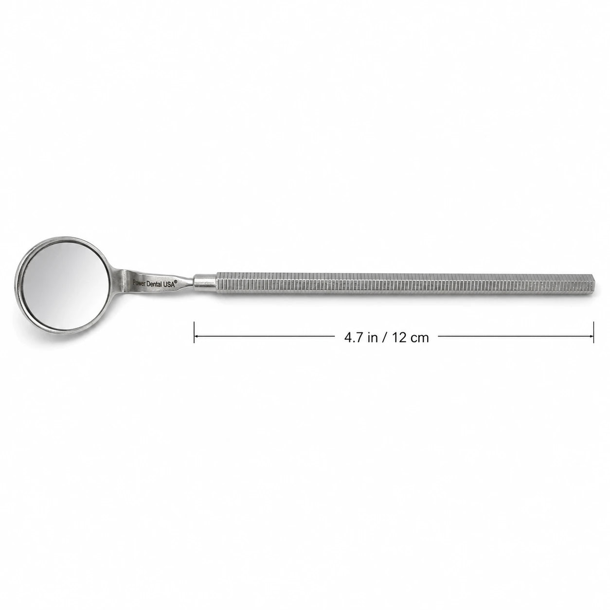 Mirror Handle – Thin Octagon showing 12 cm / 4.7 in overall length