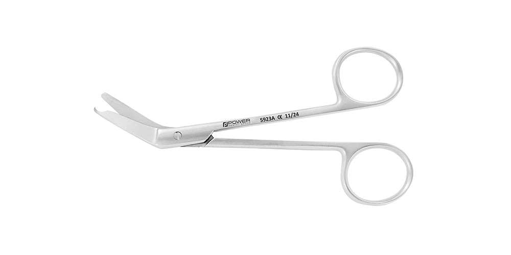 Slim Notched Suture Scissors – 45° Angled, 4.7 in (12 cm)