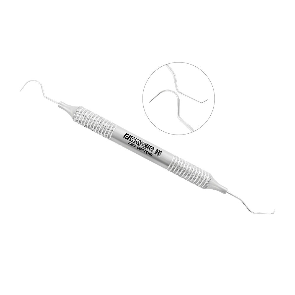 Explorer EXD 5 double-ended dental explorer with fine diagnostic tips and large-diameter 6EZ handle
