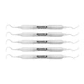 Pack of five Explorer EXD 5FS Power Flex double-ended dental explorers
