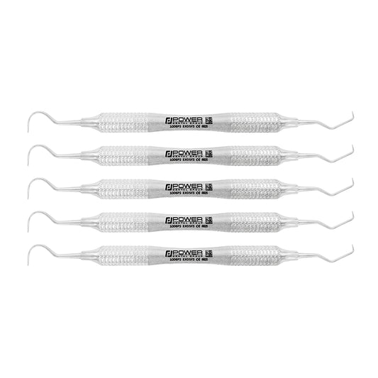 Pack of five Explorer EXD 5FS Power Flex double-ended dental explorers