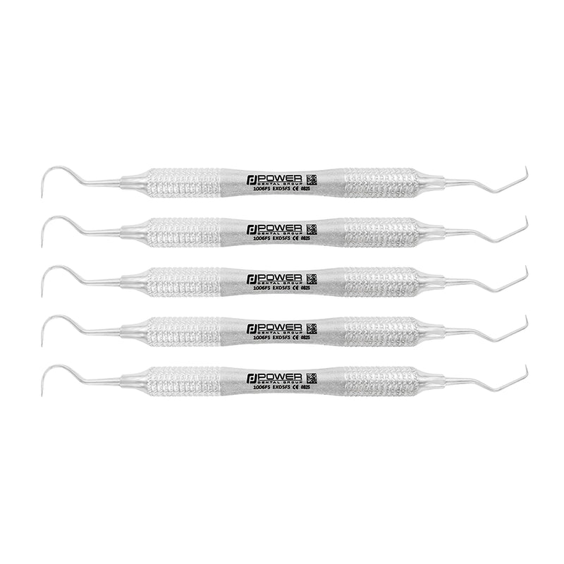 Pack of five Explorer EXD 5FS Power Flex double-ended dental explorers