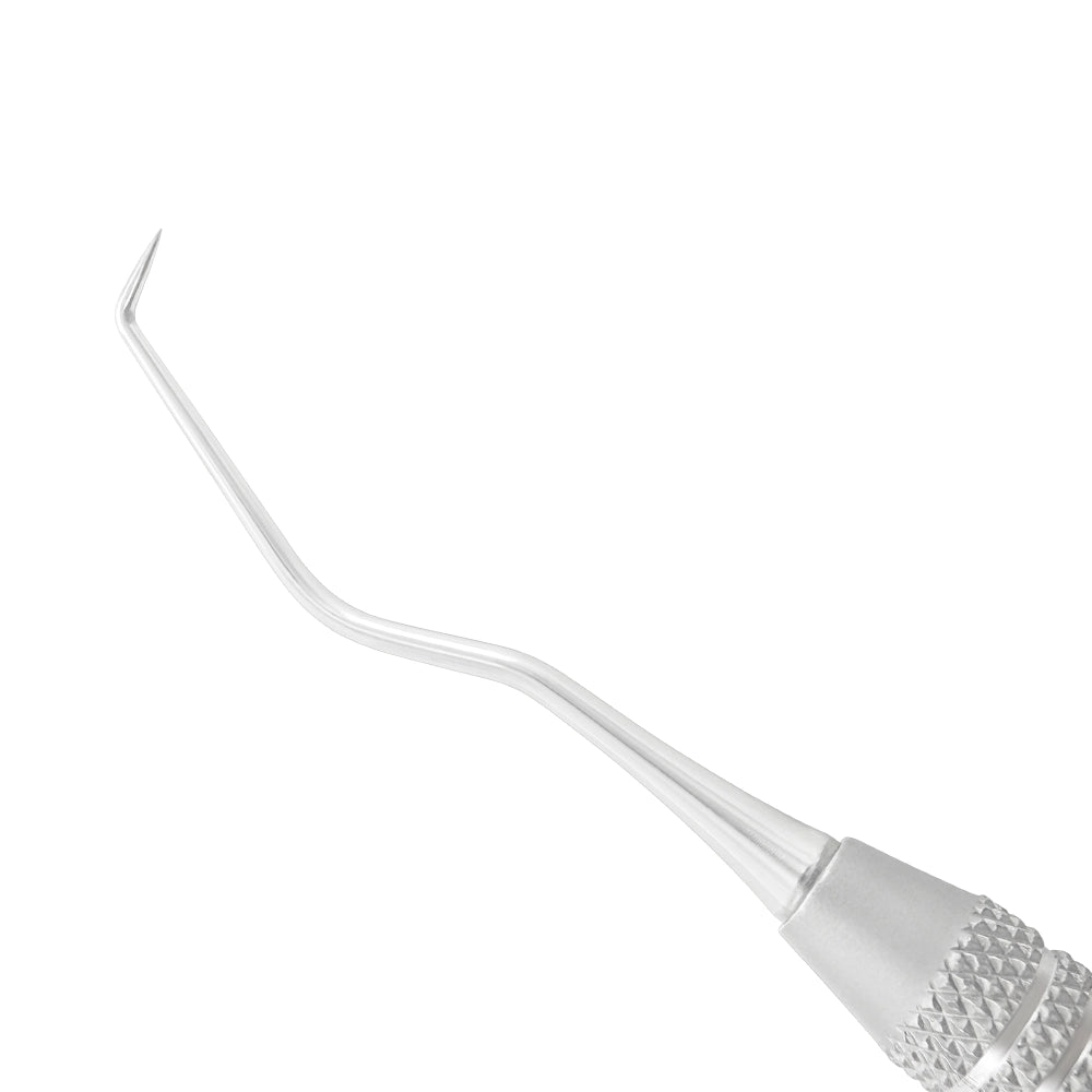 Close-up of the thicker angled working end on Explorer EXD 5L with 3EZ handle