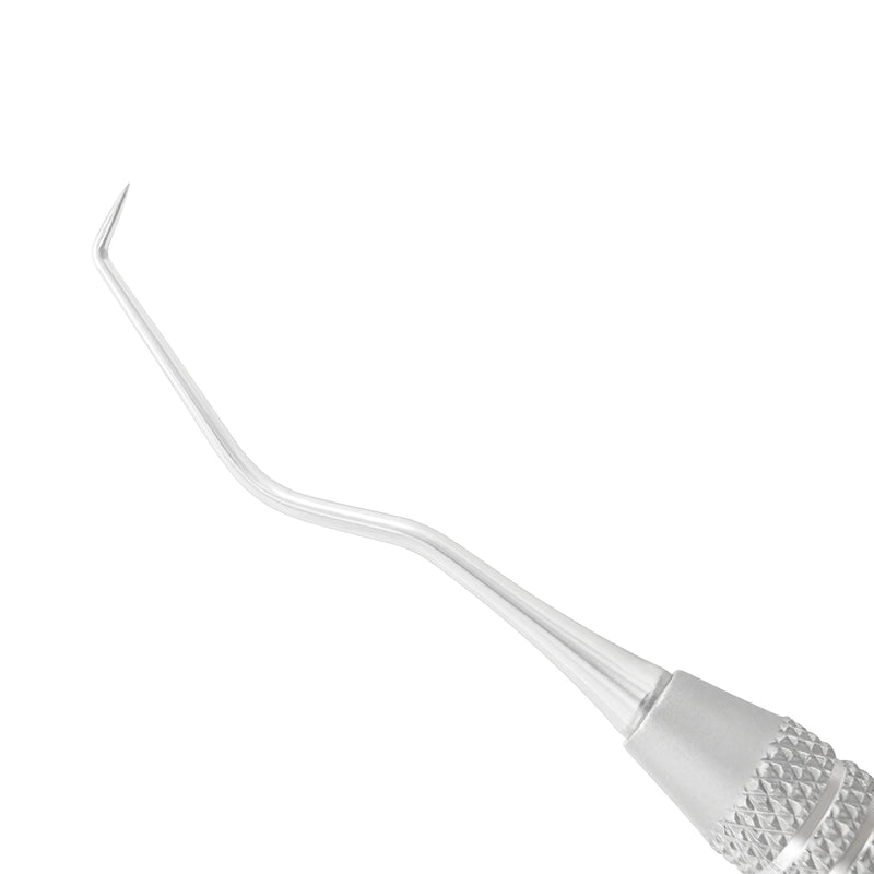 Close-up of the thicker angled working end on Explorer EXD 5L with 3EZ handle