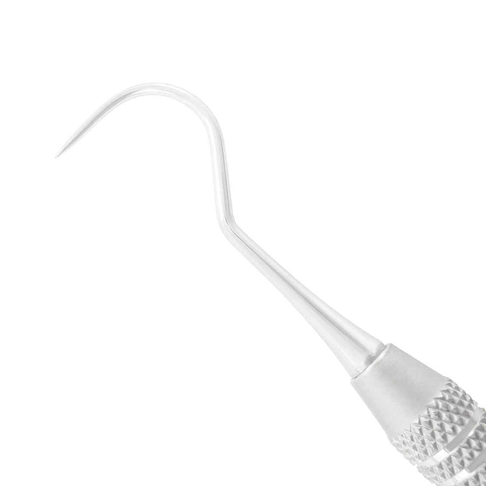 Close-up of the thicker curved working end on Explorer EXD 5L, SKU 1006L