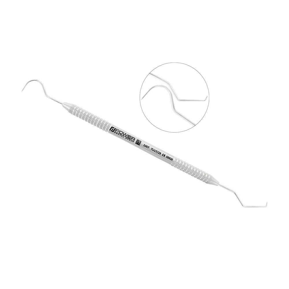 Explorer TU17/23 double-ended dental explorer with TU17 and #23 working ends and lightweight 3EZ handle
