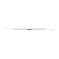 Horizontal view of Explorer TU17/23 double-ended dental explorer with 3EZ handle, SKU 1007
