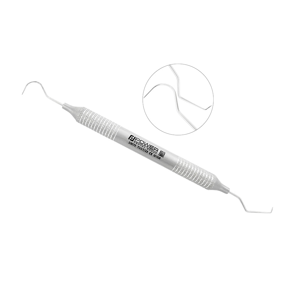 Explorer TU17/23 double-ended dental explorer with TU17 and #23 working ends and large 6EZ handle