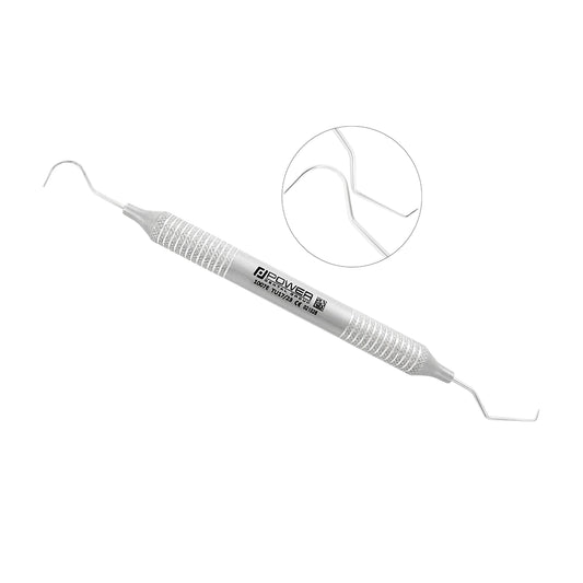 Explorer TU17/23 double-ended dental explorer with TU17 and #23 working ends and large 6EZ handle