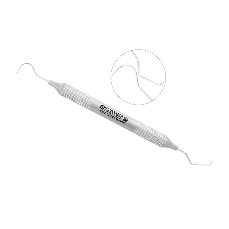 Explorer TU17/23 double-ended dental explorer with TU17 and #23 working ends and large 6EZ handle