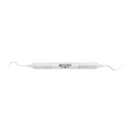 Horizontal view of Explorer TU17/23 double-ended dental explorer with 6EZ handle, SKU 1007E