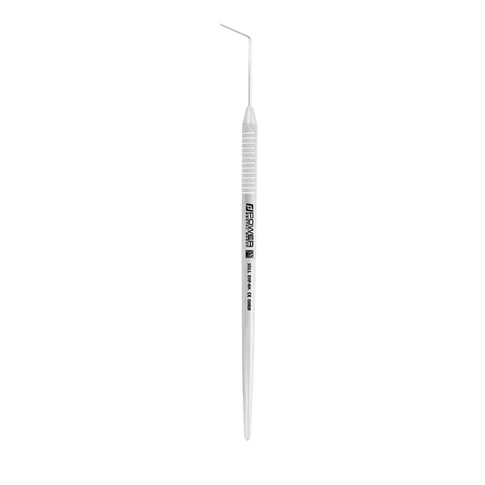 Vertical view of Explorer EXP 6A single-ended dental explorer with 1EZ handle, SKU 1011