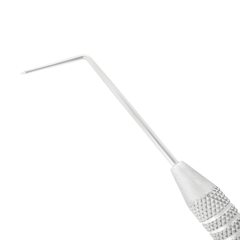 Close-up of the extended angled working tip on Explorer EXP 6A, SKU 1011